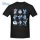 thumbnail image 2 of Disney Stitch Emoticon T shirt Harajuku Short Sleeve T-shirt 100% Cotton Graphics Tshirt Brands Tee Top6XL Gao Jinjia LED, 2 of 2