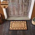 thumbnail image 5 of VHC Brands Coir Welcome Door Mat, Entry Rug, with PVC Backing, for Indoor Outdoor Use, Connell Collection, Rectangle 20x30 Doormat, Welcome to Our Prim Homestead, Natural, 5 of 6