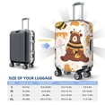 thumbnail image 6 of Haiem Cute Bee Honey Jar Hive Bear Luggage Cover Printed Suitcase Covers for Luggage Elastic Washable Suitcase Protector Fits 18-32 Inch Luggage-X-Large, 6 of 9