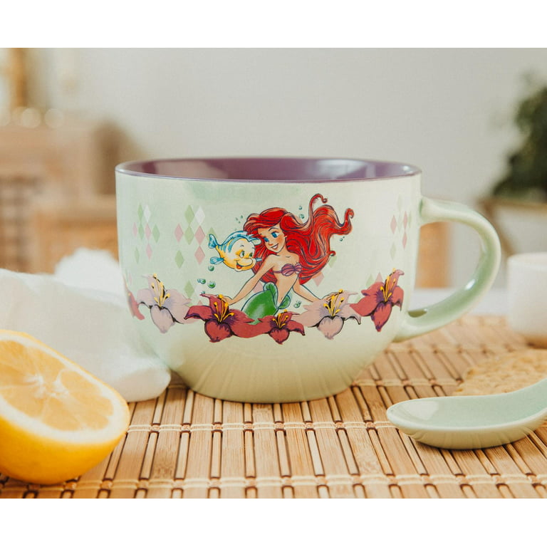 Little Mermaid Ariel Glass Can Iced Coffee Tumbler