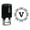 Black, variant on Printtoo Alphabet V Monogram Octagon Celtic Swirl Frame Self Inking Rubber Stamp Office Stationary