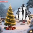 thumbnail image 3 of Elegant Metal Hanging Christmas Tree Wind Decorations - Stylish Garden Spinners with Flowing Patterns for Yard and Garden Decor, 3 of 6