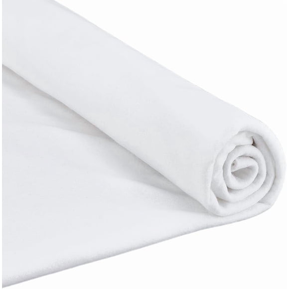 Tissu en Feutre de 2 Yards Tissu en Feutre de 37,8 Pouces de Large pour Artisanat au Mètre Feuilles de Feutre Douces et Durables Snow White Tissu en Feutre pour Patchs de Couture Projets d'Artisanat Bricolage Décorations