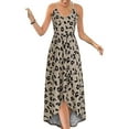 thumbnail image 2 of Leutsin Femmes Asymétrique Maxi Plus Size Maxi Robes Casual V Cou Été Floral Sans Manches Plus Size Maxi Plus Size Maxi Robes, 2 of 8