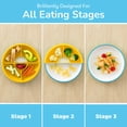 thumbnail image 4 of Platos con forma de cuchara para niños Omie, paquete de 3 con 2 separadores de silicona, 4 of 6