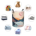 thumbnail image 4 of Hand Drawing River Laundry Hamper Medium Storage Basket/Toy Organizer/Dirty Clothes Bucket, 4 of 5