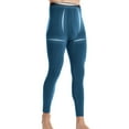 thumbnail image 2 of Iugvhana Base Layer Mens Bottom Pants Lightweight Silk Midweight Thermal Underwear Long Johns Compression Pants Athletic Leggings Blue XL, 2 of 6