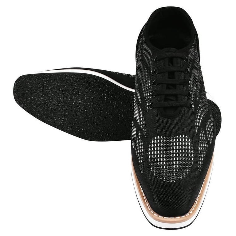 LIBERTYZENO Men\'s Black and  Lace-Up Shoes Amazon.com | LIBERTYZENO Mens Tread Design Genuine Leather  main image 2