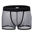 thumbnail image 3 of Xijirk Mens Underwear,Thong Underwear Ice Silk Breathable Fabric Sexy Style Low Rise Pouch Shorts Daily Comfort Fit Wear,Men's Underwear,Silver,L, 3 of 3