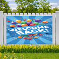 thumbnail image 2 of Decorative Design Welcome Back Banner Colorful Theme Balloon Decoration Confetti Design for Celebration Party Event, 2 of 9