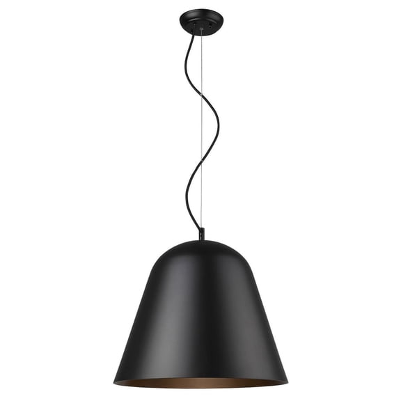 TP30075BK Acclaim Lighting Knell 1-Light Pendant - 18 Inches Wide by 15 Inches High-Matte Black Finish