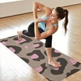 thumbnail image 6 of Brown and Pink Of Leopard Print Hot Yoga Mat Towel Non Slip for Hot Yoga - Quick-Drying Yoga Mat Cover with 4 Corner Pockets with Travel Bag - Hot Yoga Towel Non Slip 70"x26", 6 of 6