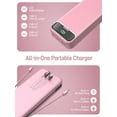 thumbnail image 3 of Portable Charger Power Bank with Built in Cables and AC Wall Plug,PD20W&SCP22.5W USB-C Super Fast Charging,20000mAh Travel Phone Charging,LED Display Battery Pack Compatible All iPhone Samsung etc, 3 of 8