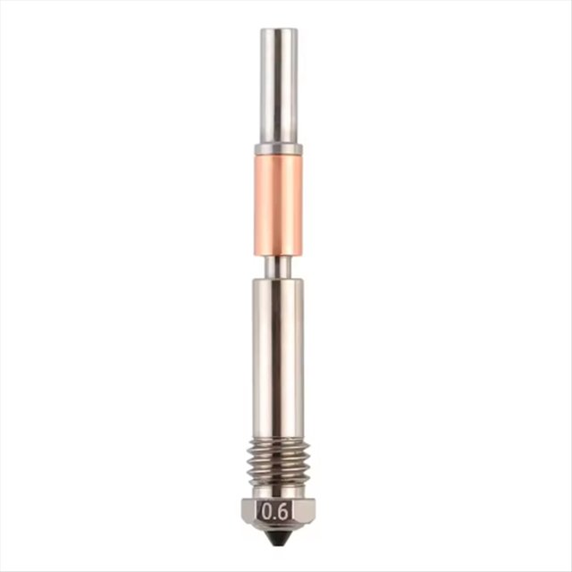 Boquilla de Acero Endurecido de una Pieza Boquilla de Acero Endurecido de Alto Flujo para Impresora 3D 4.0 Hotend X1/P1P/P1S de 0,6 mm