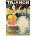 thumbnail image 2 of Georges Meunier 11x14 Black Ornate Wood Framed Double Matted Museum Art Print Titled: Trianon 80, Bd Rochechouart Spectacle Bal Concert (1897), 2 of 5