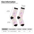 thumbnail image 2 of Bingfone Compression Socks for Women and Men Long Socks for Running Athletic Cycling Nurse- Colorful Bunny, 2 of 6
