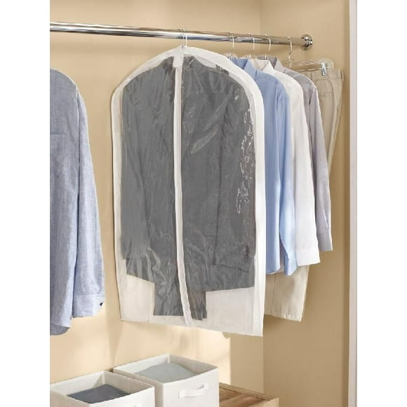 Mainstays Housse à vêtements,Sac à vêtements à fermeture éclair pour vêtements suspendus