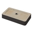 thumbnail image 5 of Mocoloo 24" Black Rectangle Bathroom Sink Modern Above Counter Porcelain Ceramic Sink Art Basin, 5 of 9
