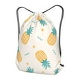 thumbnail image 3 of XMXT Waterproof Gym Bag, Tropical Pineapple Print Drawstring Backpack for Men, m Beige, 3 of 8