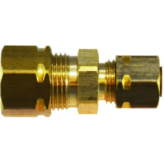 5/16 Comp Union W/26004, Captive Sleeve Compression, Brass Fittings