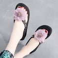 thumbnail image 6 of Sandals for Women Women Shoes Wedge Flip Flops Flower Flip Flops Women's Wedge Outer Wear Thick Sole Seaside Beach 37, 6 of 6