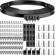 thumbnail image 1 of 5 Meters Black Bendable Ceiling Curved Curtain Track Flexible Ceiling Curtain, 1 of 5