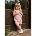 thumbnail image 6 of Cenuakty Toddler Newborn 6M 12M 18M 2T 3T 4T Girl Plaid Sleeveless Romper Asymmetric Ruffled Bodysuit Classic V-Neck Checkered Jumpsuit, 6 of 9