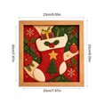thumbnail image 3 of Twfbrm Christmas Kinusaiga Fabric Art Kit, 3D Mosaic Craft Kits with Wooden Frame and Tools, Holiday DIY Relaxing Handmade Art Project Christmas Decoration for Gift, Part, Home Decor, 3 of 6