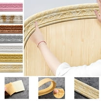 elf-Adhesive Geometric Wall Border, Modern 3D Pattern Trim for Nursery and Kids' Room Accent Walls