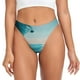thumbnail image 1 of Balery Turquoise Ocean Reflection Tangas de Algodón para Mujer con Estampado – Ropa Interior Sexy, Transpirable, G-string-XX-Large, 1 of 6