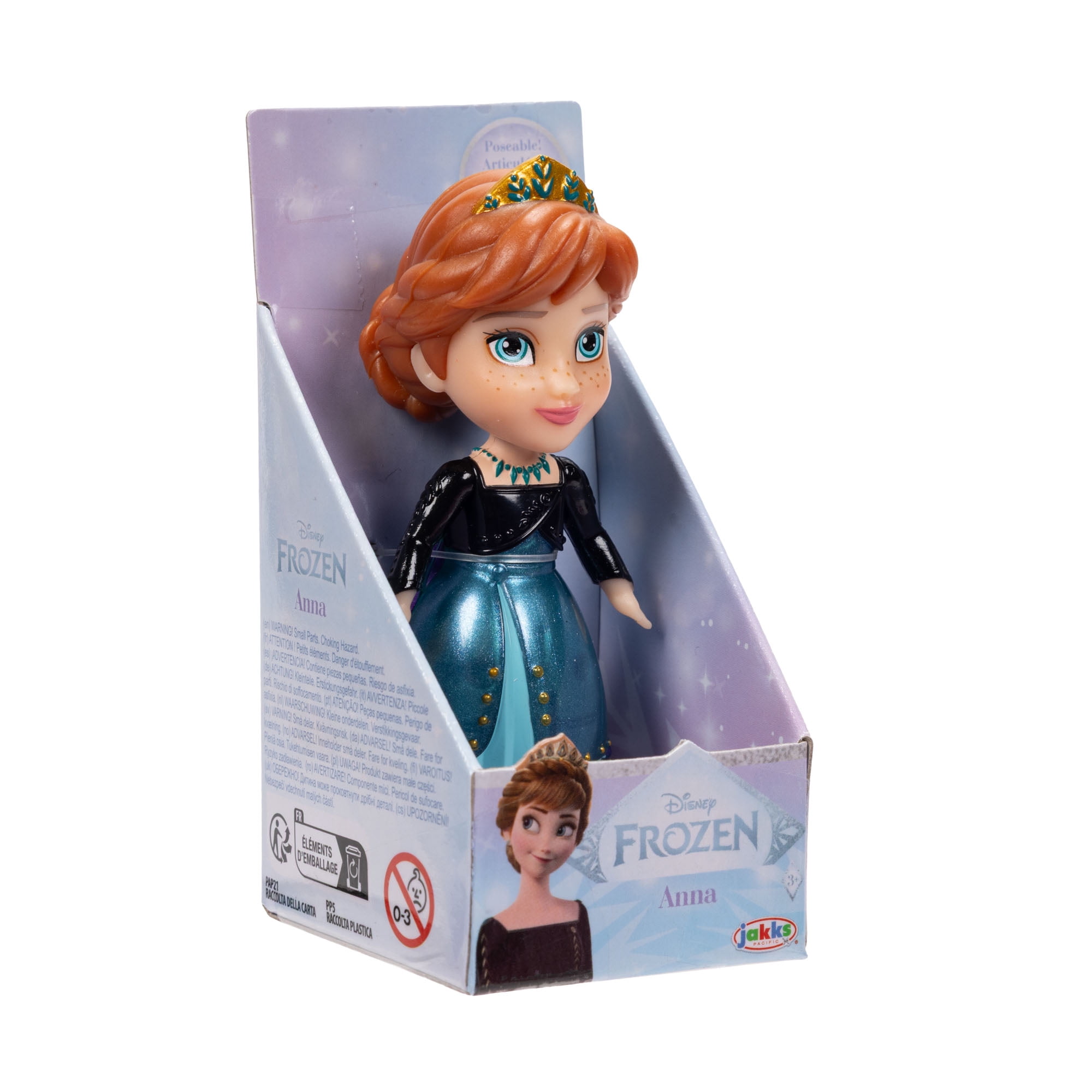 Disney Frozen 3 Inch Anna Doll With Winter Outfit