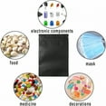 thumbnail image 4 of ACDANC 100pcs Black Mylar Bags,4 x 6 Inches Resealable Smell Proof Bags with Tear Notch,Aluminum Foil Zipper Lock Pouch for Tea,Coffee,Beans and Candy (100pcs,4×6 inches), 4 of 4