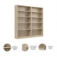 thumbnail image 6 of Universal Tall 5 Shelf Bookcase Set in Natural Elm - Engineered Wood, 6 of 10