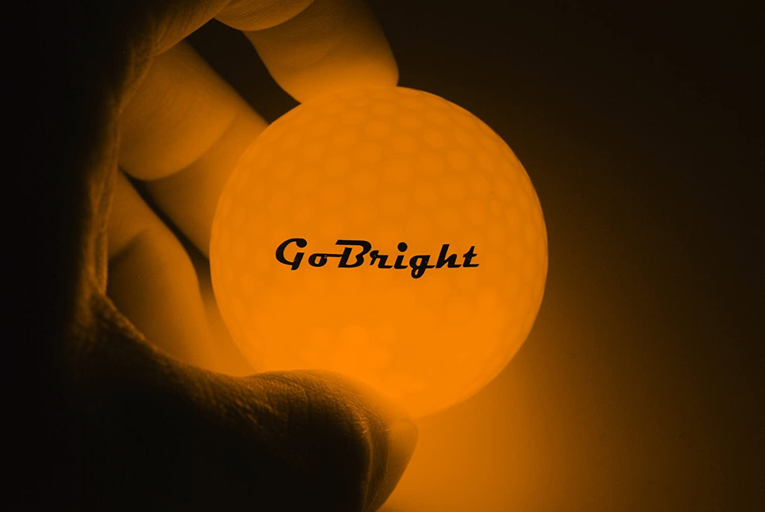 GoBright Orange LED Light Up Golf Balls Ultra Bright Glow In the Dark