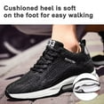 thumbnail image 3 of Cyiecw Mens Elevator Sneakers , 2.36 Inches Invisible Height Increasing Shoes Sports Men/Women Mesh Breathable Super Lightweight Outdoor Casual Lace up Fashion Shoes, 3 of 7