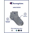 thumbnail image 5 of Champion Girls Lightweight Performance+ Kid Ankle Socks, 10 Pack, Sizes S–L, 5 of 5
