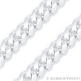 thumbnail image 2 of 6.3mm Miami Cuban / Curb Link Italian Chain Necklace in Solid .925 Sterling Silver, 2 of 2