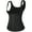 Black, variant on FITVALEN Women's Underbust Corset Sauna Sweat Waist Trainer Cincher Boned Body Shaper Tummy Fat Burner