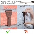 thumbnail image 4 of Pinzas y ganchos de pared de ladrillo maduros para colgar en exteriores, 4 of 7