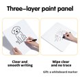 thumbnail image 4 of JIELISI JIELISI Tableau Blanc Effaçable à Sec Chevalet Tableau Blanc Panneaux de Messages Bureau Mural avec 1pcs Effaçable, 4 of 8