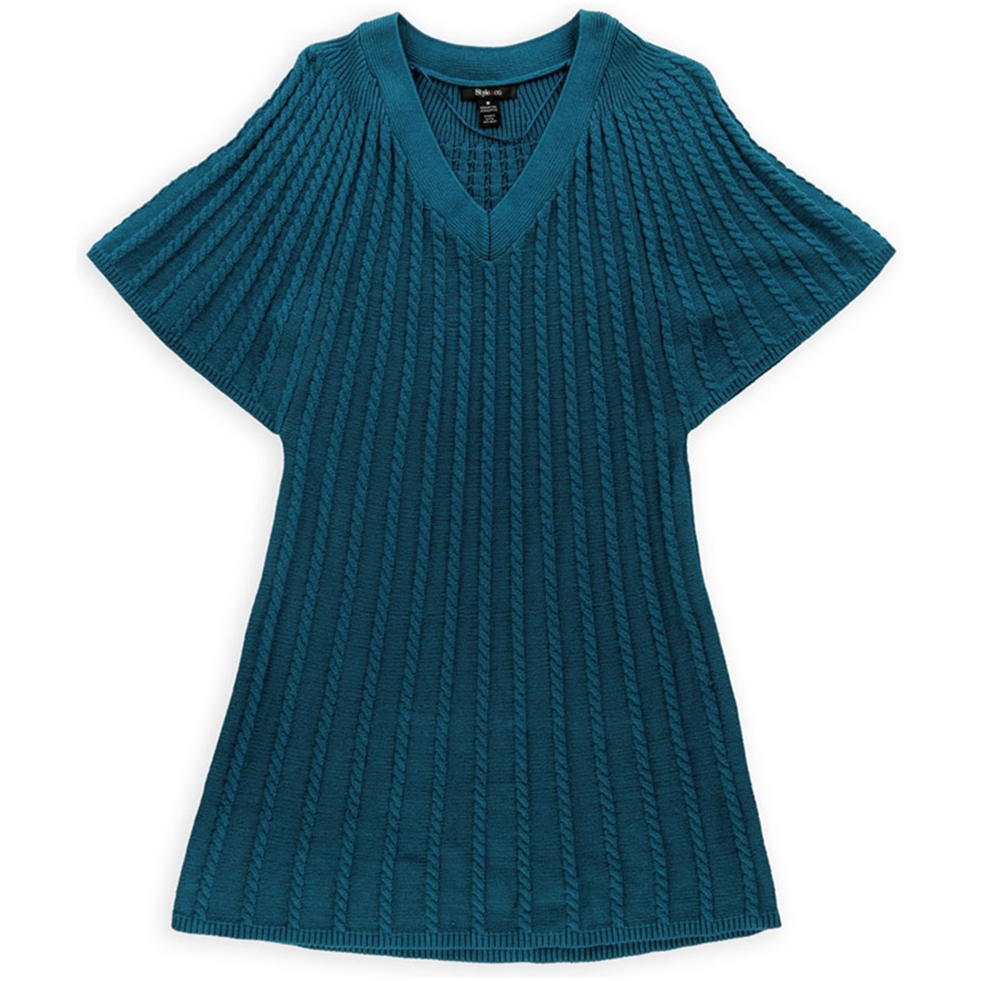 Womens Cable Knit Sweater Vest, Green 
