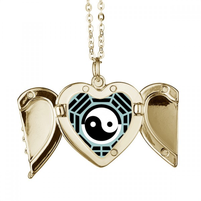 China Taichi ocho diagrama Collar colgante en forma de melocotón con alas Unbranded M