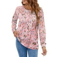 thumbnail image 2 of UVN Blouses for Women Long Sleeve Shirts Casual Dressy Pleated Tunic Tops, 2 of 7