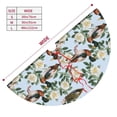 thumbnail image 3 of Lsque Mallard Ducks And Roses Print Christmas Tree Skirt, Tree Skirt with Ties or Velcro, Perfect for Holiday Decorations, Halloween, and New Year-30", 3 of 7