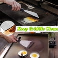 thumbnail image 3 of 2Pcs 9.5in Stainless Steel Griddle Scraper Chopper Slant Edge Grill Scraper for Teppanyaki Flat Top BBQ, 3 of 4