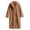 *Khaki, variant on Womens Winter Faux Fur Coat ,Plush Lapel Long Cardigan Jackets ,Warm Cozy Coat Khaki,Womens Plus XL