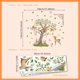 thumbnail image 2 of ¡Ahorra Grande!, Pegatinas de pared autoadhesivas para decoración de guarderías infantiles con diseño de oso y ciervo en forma de árbol grande Akmoler, 2 of 5