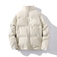 thumbnail image 4 of Vedolay Men's Coat Winter Warm Lined Thick Hooded Jacket Outwear Overcoat White,2XL, 4 of 4