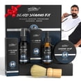 thumbnail image 1 of Kit de afeitado de 5 piezas para hombres Set de regalo Incluye jabón de afeitar Mantequilla Babero para barba Delantal Aceite pre afeitado Loción para después del afeitado Crema Brochas de afeitar Afe, 1 of 5