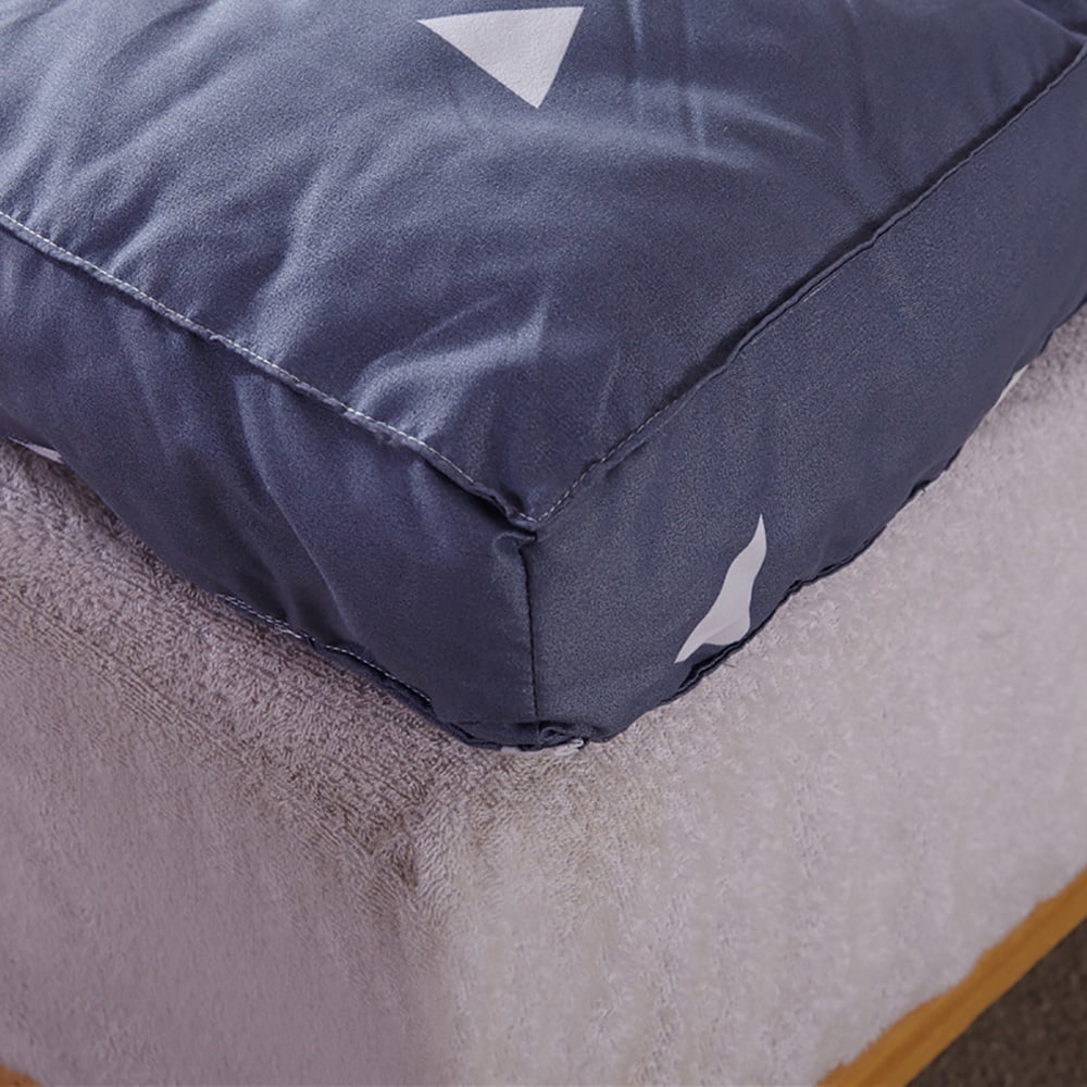Extra Thick Twin Mattress Topper Pillow Top Mattress Protector Cover with 3 inch Down Alternative Fill Microfiber Soft and Breathable,Blue